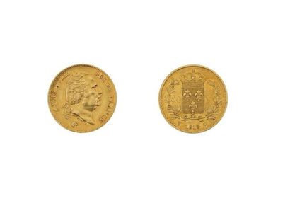 null LOUIS XVIII (1815-1824) 
40 francs or. 1816. Lille (3210 ex.). G. 1092. TTB