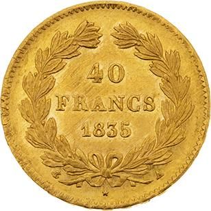 null LOUIS PHILIPPE (1830-1848) 
40 francs or. 1835. Paris. G. 1106. TTB à super...