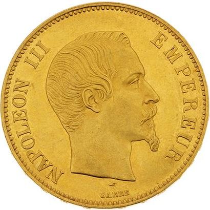 null SECOND EMPIRE (1852-1870) 
100 francs or Napoléon III, tête nue. 1855. Paris....