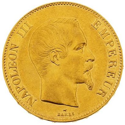 null SECOND EMPIRE (1852-1870) 
100 francs or Napoléon III, tête nue. 1858. Paris....