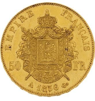 null SECOND EMPIRE (1852-1870) 
50 francs or Napoléon III, tête nue. 1856. Paris....