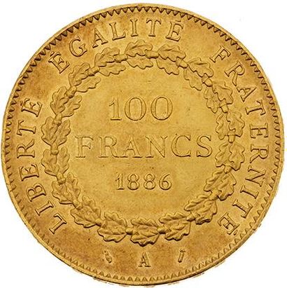 null TROISIÈME RÉPUBLIQUE (1871-1940) 
100 francs or, type Génie. 1886. Paris. G....