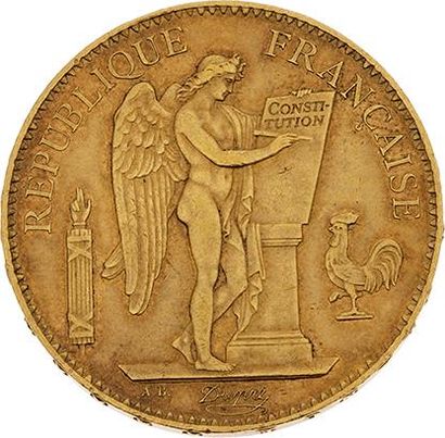 null TROISIÈME RÉPUBLIQUE (1871-1940) 
100 francs or, type Génie. 1899. Paris. G....