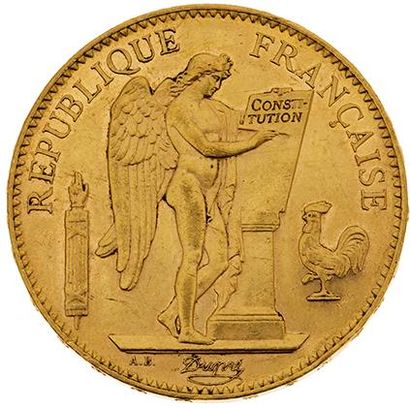 null TROISIÈME RÉPUBLIQUE (1871-1940) 
100 francs or, type Génie. 1903. Paris. G....