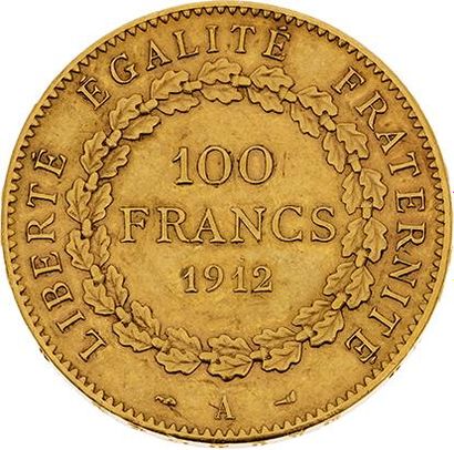 null TROISIÈME RÉPUBLIQUE (1871-1940) 
100 francs or, type Génie. 1912. Paris. G....