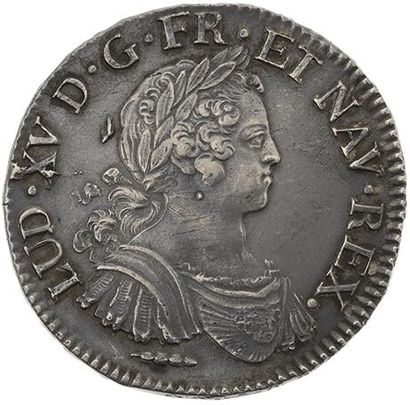null LOUIS XV (1715-1774)
Écu aux huit L. 1725. Amiens. D. 1670. TTB à superbe