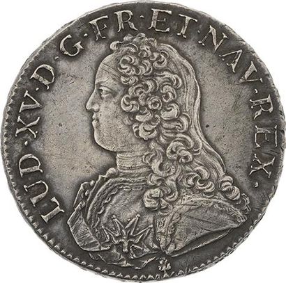 null LOUIS XV (1715-1774)
Écu aux rameaux d'olivier. 1726. Riom. D. 1675. Presque...
