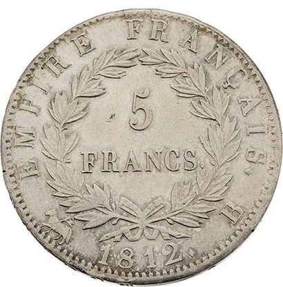 null PREMIER EMPIRE (1804-1814)
5 francs, tête laurée, revers Empire. 1812. Rouen....