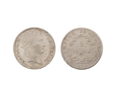 null PREMIER EMPIRE (1804-1814)
5 francs, tête laurée, revers Empire. 1813. Toulouse....