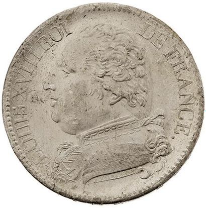 null LOUIS XVIII, première Restauration (3 mai 1814 - 20 mars 1815) 
5 francs, buste...
