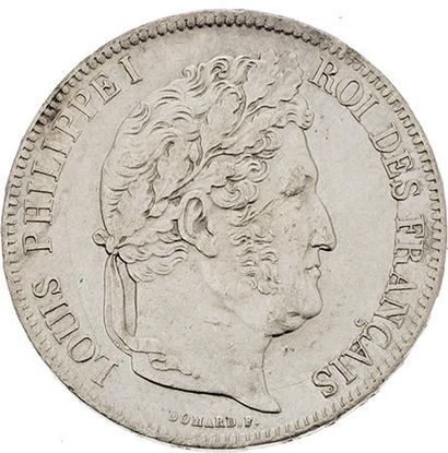 null LOUIS PHILIPPE (1830-1848)
5 francs, tête laurée. 1837. Lyon. G. 678. TTB à...