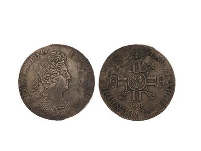null LOUIS XIV (1643-1715)
Écu : 4 exemplaires. 1652 (Pau) - 1705A - 1709 Rennes...