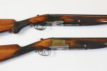 null Deux FUSILS DE CHASSE Browning à canons superposés, fabriqués par la Manufacture...