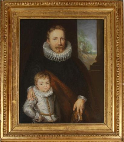 null D'APRÈS ANTOON VAN DYCK (1599-1641)
Portrait de Jean Grusset Richardot et de...