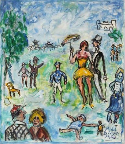 null MICHEL GEORGES-MICHEL (1883-1985)
Personnages
Peinture sur papier, signée en...