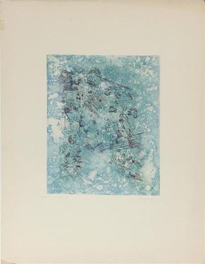 null CLAUDE MEDIAVILLA (NÉ EN 1948)
Composition sur fond rouge
Lithographie, signée...