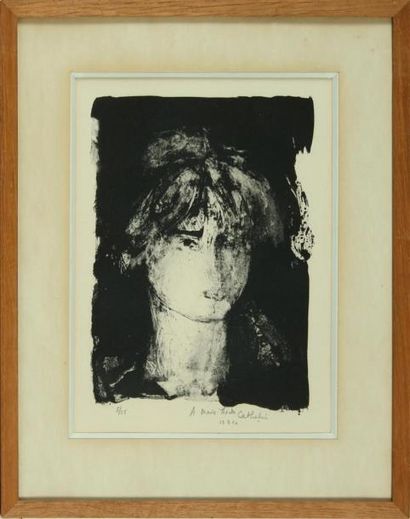 null BERNARD CATHELIN (1919-2004)
Portrait
Lithographie en noir, signée en bas à...