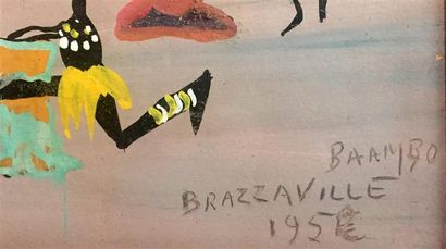 null BAAMBO
Brazzaville 1952
Gouache
Haut. 39 cm - Larg. 52 cm