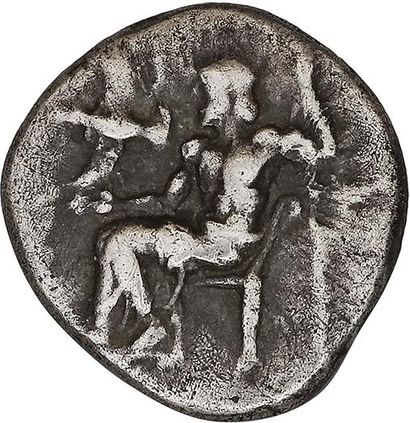 null ARCADIE
LIGUE ARCADIENNE (490-417 av. J.-C.) 
Hémidrachme. 2,80 g Zeus Lycaios,...