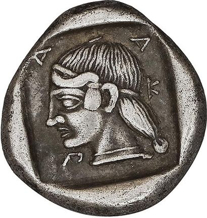 null ARCADIE
LIGUE ARCADIENNE (490-417 av. J.-C.) 
Hémidrachme. 2,80 g Zeus Lycaios,...