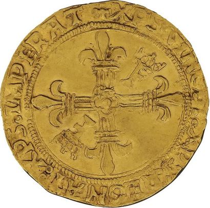 null FRANÇOIS Ier (1515-1547) 
Écu d'or au soleil, 2e type. (Gênes ?). D. 771. TTB...