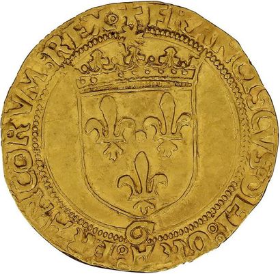 null FRANÇOIS Ier (1515-1547) 
Écu d'or au soleil, 2e type. (Gênes ?). D. 771. TTB...
