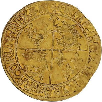 null FRANÇOIS Ier (1515-1547) 
Écu d'or au soleil du Dauphiné, 5e type. Grenoble....