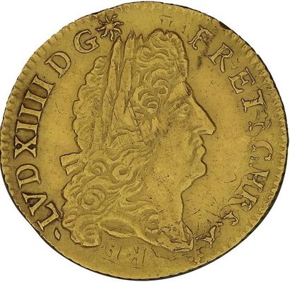 null LOUIS XIV (1643-1715) 
Louis d'or à l'écu. 1691. Rouen. Réf. D. 1435A. Chocs...