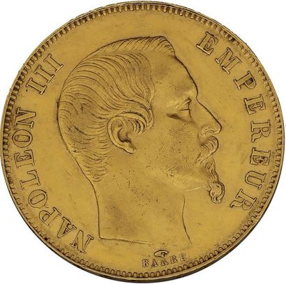 null SECOND EMPIRE (1852-1870) 
50 francs or, tête nue. 1857. Paris. G. 1111. TTB...