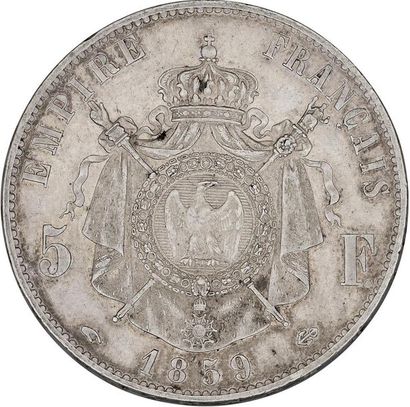 null MONNAIES FRANÇAISES en ARGENT
SECOND EMPIRE (1852-1870) 
5 francs, Napoléon...