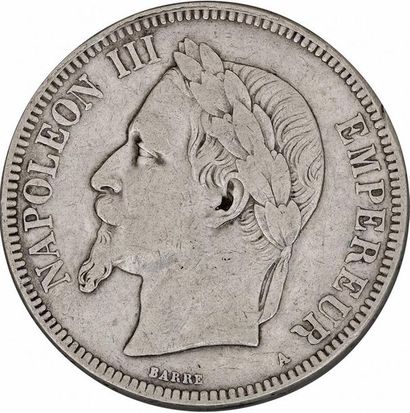 null MONNAIES FRANÇAISES en ARGENT
SECOND EMPIRE (1852-1870) 
5 francs, Napoléon...