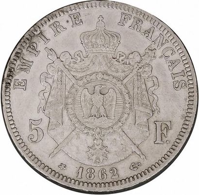 null MONNAIES FRANÇAISES en ARGENT
SECOND EMPIRE (1852-1870) 
 5 francs, Napoléon...