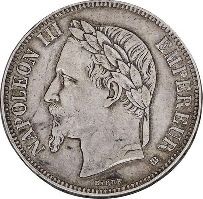 null MONNAIES FRANÇAISES en ARGENT
SECOND EMPIRE (1852-1870) 
5 francs, Napoléon...