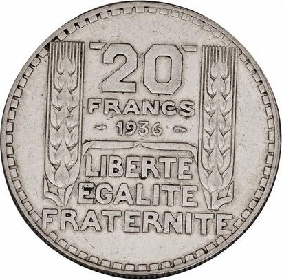 null MONNAIES FRANÇAISES en ARGENT
TROISIÈME RÉPUBLIQUE (1871-1940) 
20 francs, Turin....