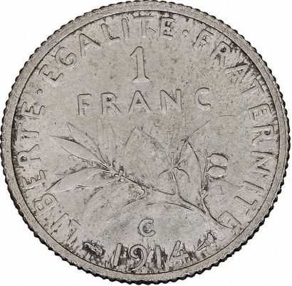 null MONNAIES FRANÇAISES en ARGENT
TROISIÈME RÉPUBLIQUE (1871-1940) 
1 franc, Semeuse....