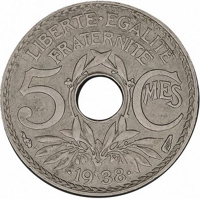 null MONNAIES FRANÇAISES en ARGENT
TROISIÈME RÉPUBLIQUE (1871-1940) 
5 centimes,...