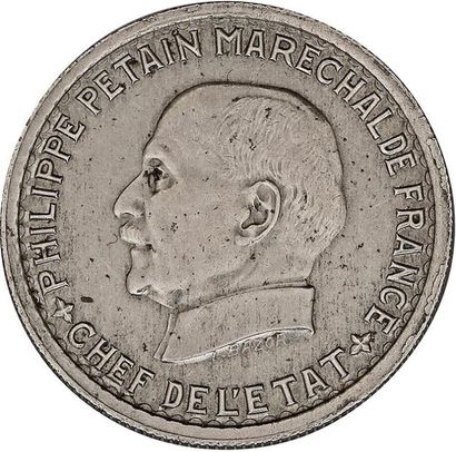 null MONNAIES FRANÇAISES en ARGENT
ÉTAT FRANÇAIS (1940-1944) 
5 francs, Maréchal...