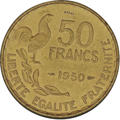null MONNAIES FRANÇAISES en ARGENT
QUATRIÈME RÉPUBLIQUE (1947-1959) 
Essai : 3 exemplaires....