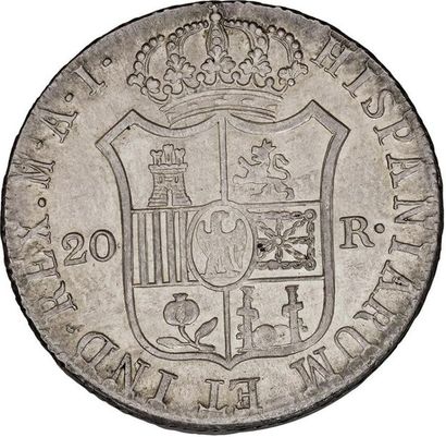 null MONNAIES NAPOLÉONIENNES en ARGENT
ESPAGNE : Joseph Napoléon (1808-1813) 
20...