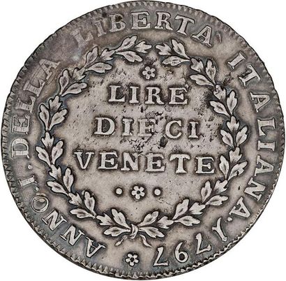 null MUNICIPALITÉ DÉMOCRATIQUE de VENISE (12 mai 17 octobre 1797) 
10 lire, 1er type....