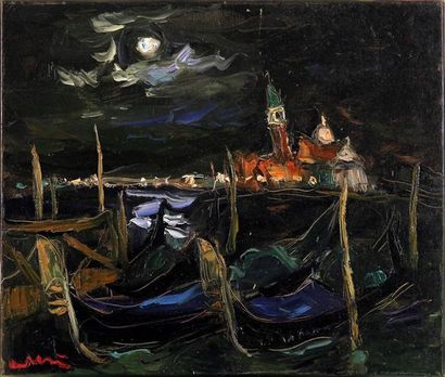 null LUDOVIC LABBE
Venise la nuit
Huile sur toile, signée
Haut. 46 cm - Larg. 55...