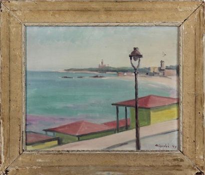 null JOSEPH MISRAKI (1895 - ?)
Bord de mer
Huile sur isorel, signée en bas à droite...