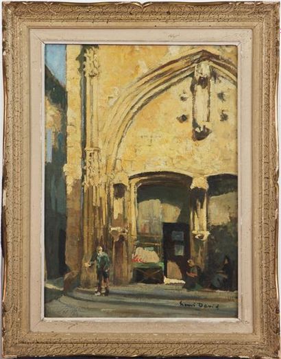 null Henri DAVID (1931)
Le porche
Huile sur toile, signée en bas à droite
46 x 33...