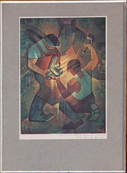 null LOUIS TOFFOLI (1907-1999)
Paysage
Lithographie en couleurs, signée, justifiée...