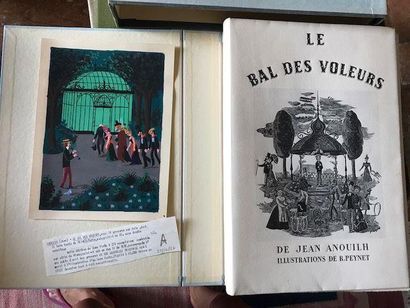 null ANOUILH (Jean). Le Bal des voleurs. S. l., Le Bélier, n. d. [1952]. In-4° en...