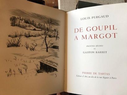 null PERGAUD (Louis). De Goupil à Margot. Paris, Pierre de Tartas, Éditeur d'Art,...