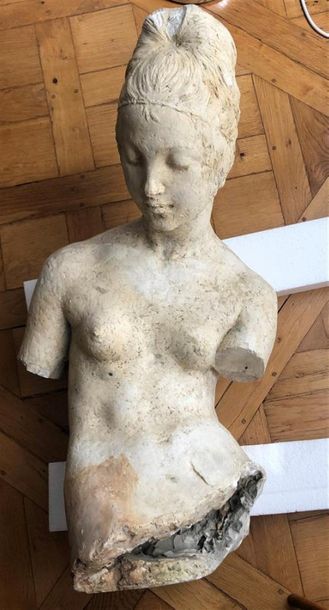 null ARY JEAN LÉON BITTER (1883-1973)
Buste de Diane
Plâtre d'atelier
Accidents
Haut....