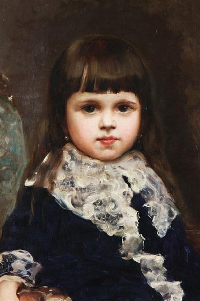 null RAIMUNDO DE MADRAZO Y GARRETA (1841-1920)
Portrait d'un enfant de la famille...