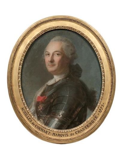null ATTRIBUÉ À LOUIS RICHARD FRANÇOIS DUPONT (MONTFIQUET 1731 - ROUEN 1765)
Portrait...