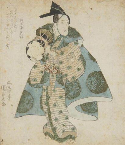 null UTAGAWA KUNISADA (1786-1865)
Deux surinomo représentant des acteurs debout.
Tâches
Haut....